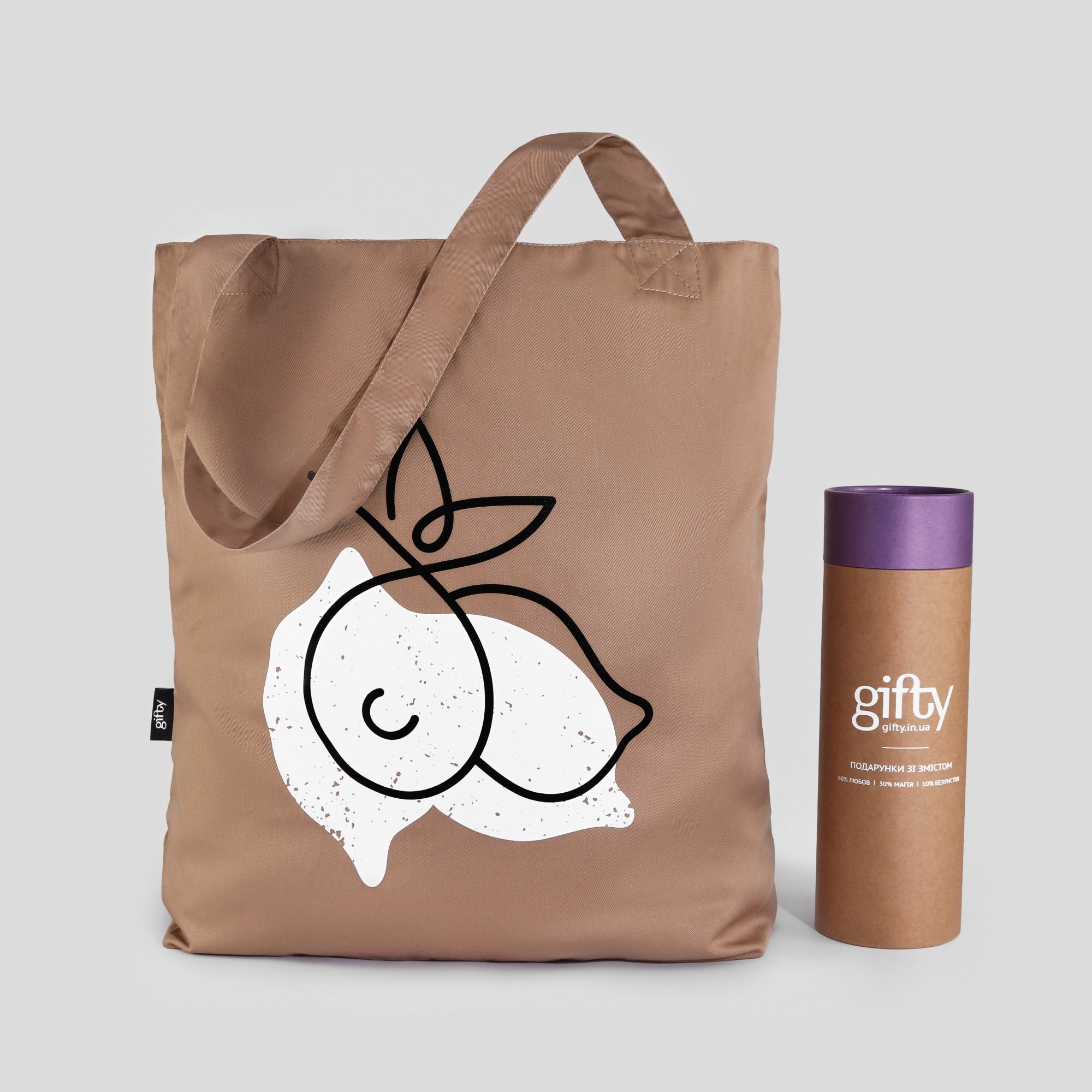 Эко сумка шоппер Gifty Лимоны 
Эко сумка шоппер Gifty Лимоны