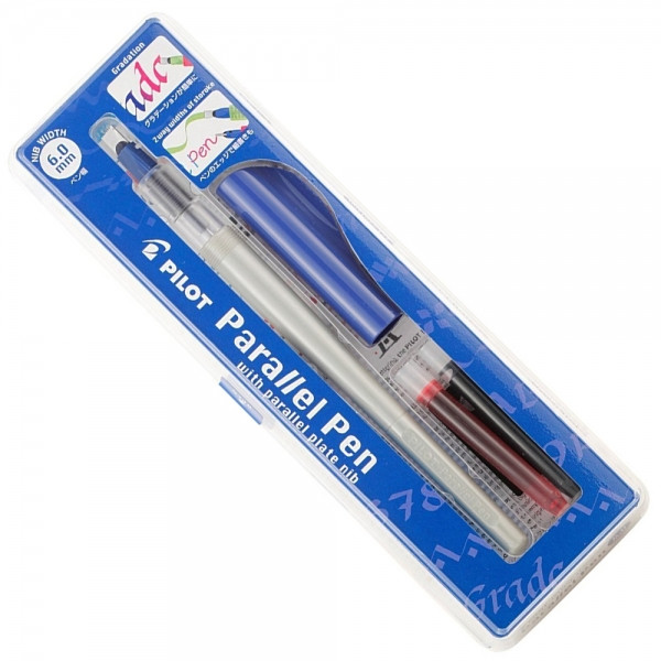 Ручка для каллиграфии Pilot "Parallel Pen" 6,0мм перьевая, черный+красный картридж,
Ручка для каллиграфии Pilot "Parallel Pen" 6,0мм перьевая, черный+красный картридж,