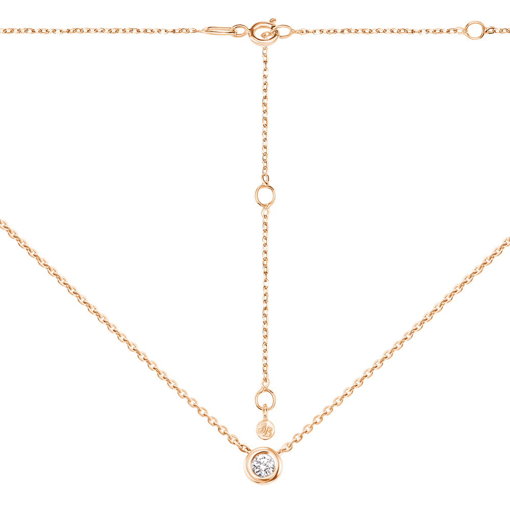 Колье из красного золота с завальцованным кристаллом Swarovski 000132276 37 размера
Колье из красного золота с завальцованным кристаллом Swarovski 000132276 37 размера