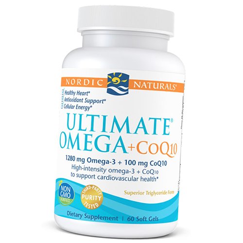 Омега с Коэнзимом, Ultimate Omega + CoQ10, Nordic Naturals 60гелкапс Лимон (67352046)
Омега с Коэнзимом, Ultimate Omega + CoQ10, Nordic Naturals 60гелкапс Лимон (67352046)