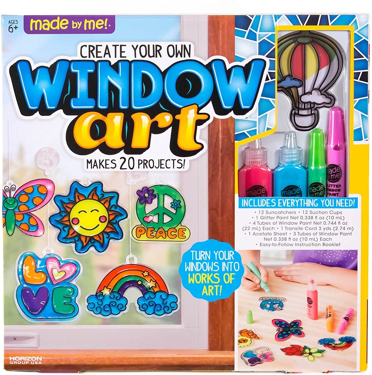 Шаблон та фарба для вікна Made By Me Create Your Own Window Art by Horizon Group USA
Шаблон та фарба для вікна Made By Me Create Your Own Window Art by Horizon Group USA