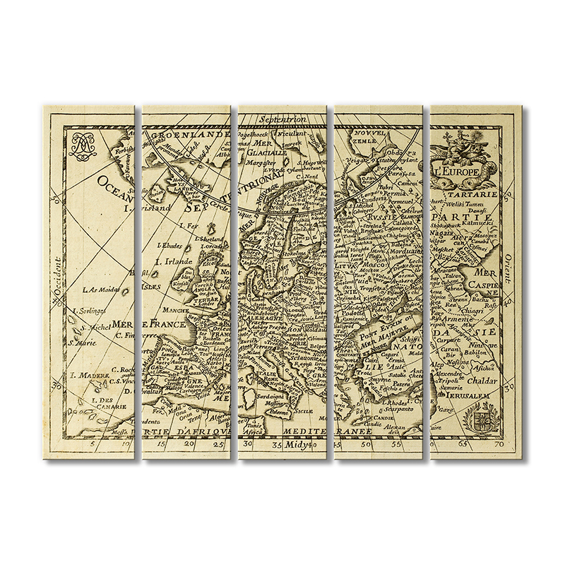Винтажная карта Artel «Старинная карта Европы 1690-1750 года» 5 модулей 120x180 см
Винтажная карта Artel «Старинная карта Европы 1690-1750 года» 5 модулей 120x180 см