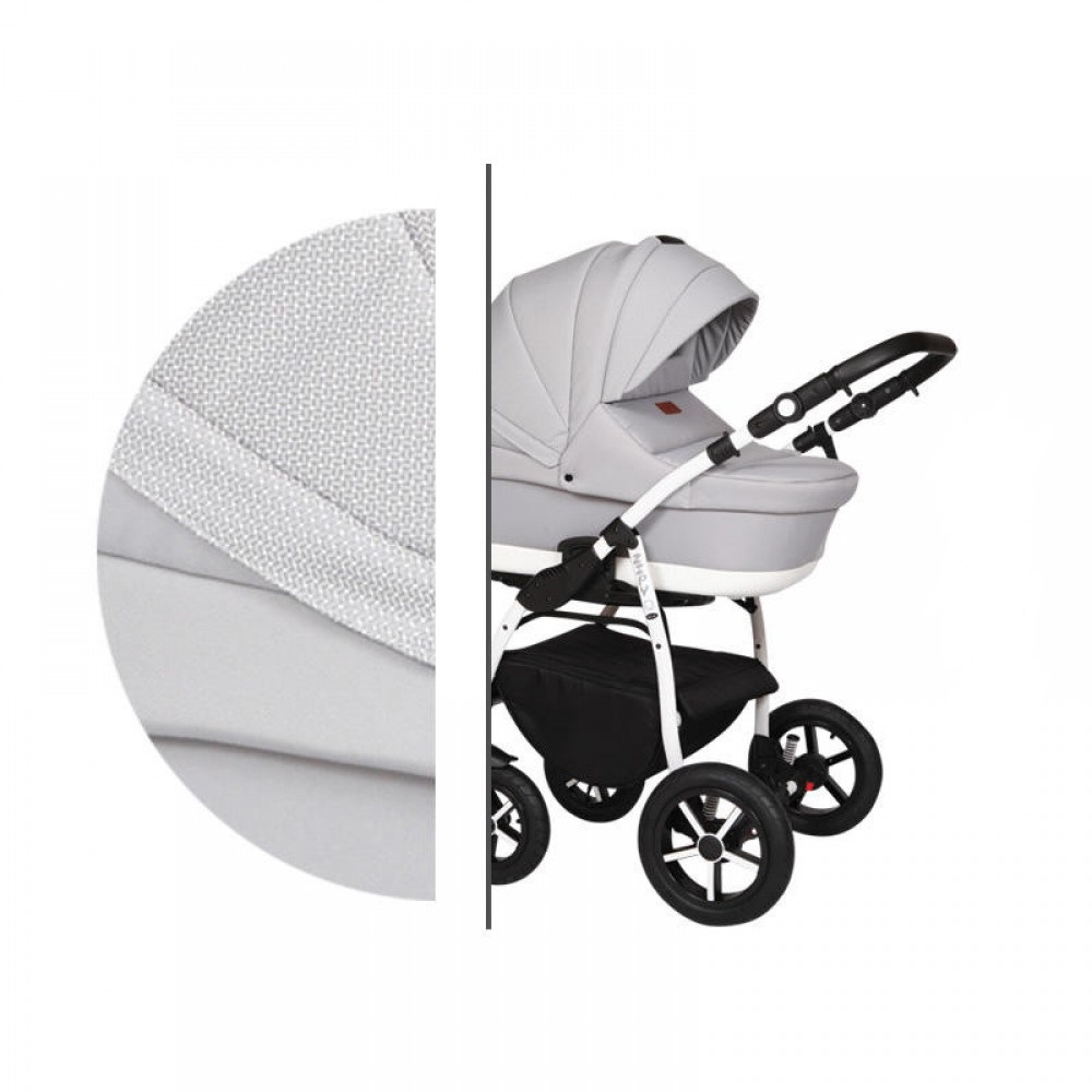 Коляска универсальная 2 в 1 Baby Merc Zipy Q ZQ/134C Светло-серый на белой раме с дождевиком + москитная сетка, чехлы и сумка для мамы
Коляска универсальная 2 в 1 Baby Merc Zipy Q ZQ/134C Светло-серый на белой раме с дождевиком + москитная сетка, чехлы и сумка для мамы