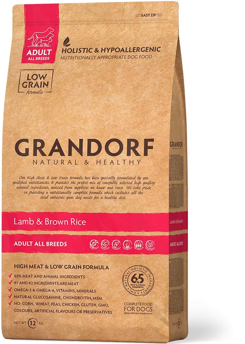 Сухой корм для собак средних пород Grandorf Lamb & Brown Rice Adult Medium Breed 12 кг
Сухой корм для собак средних пород Grandorf Lamb & Brown Rice Adult Medium Breed 12 кг