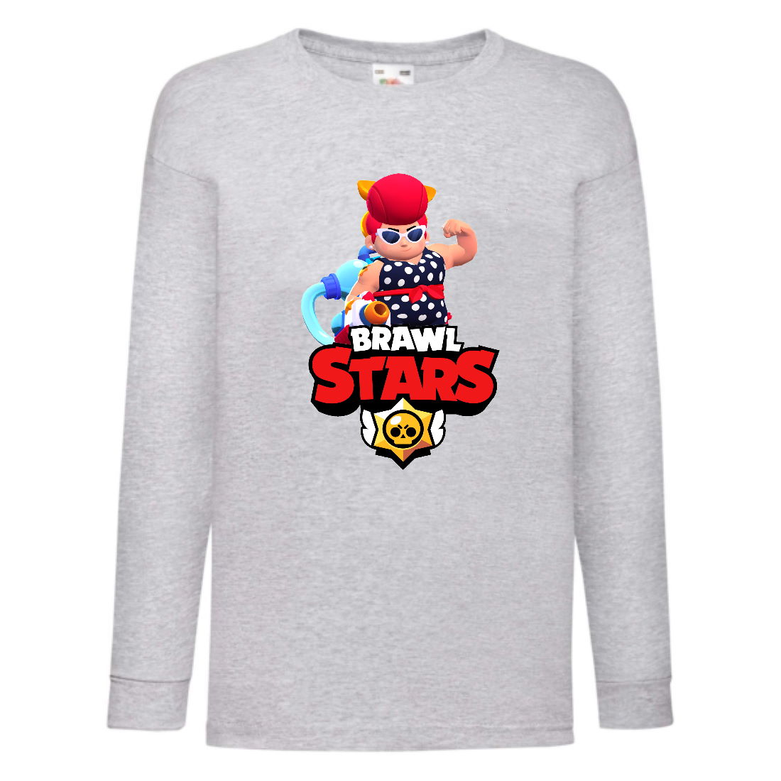 Лонгслив реглан Brawl Stars Pam Beach (Бравл Старс Пэм Пляжная) серая (BRST gry) 104 см
Лонгслив реглан Brawl Stars Pam Beach (Бравл Старс Пэм Пляжная) серая (BRST gry) 104 см