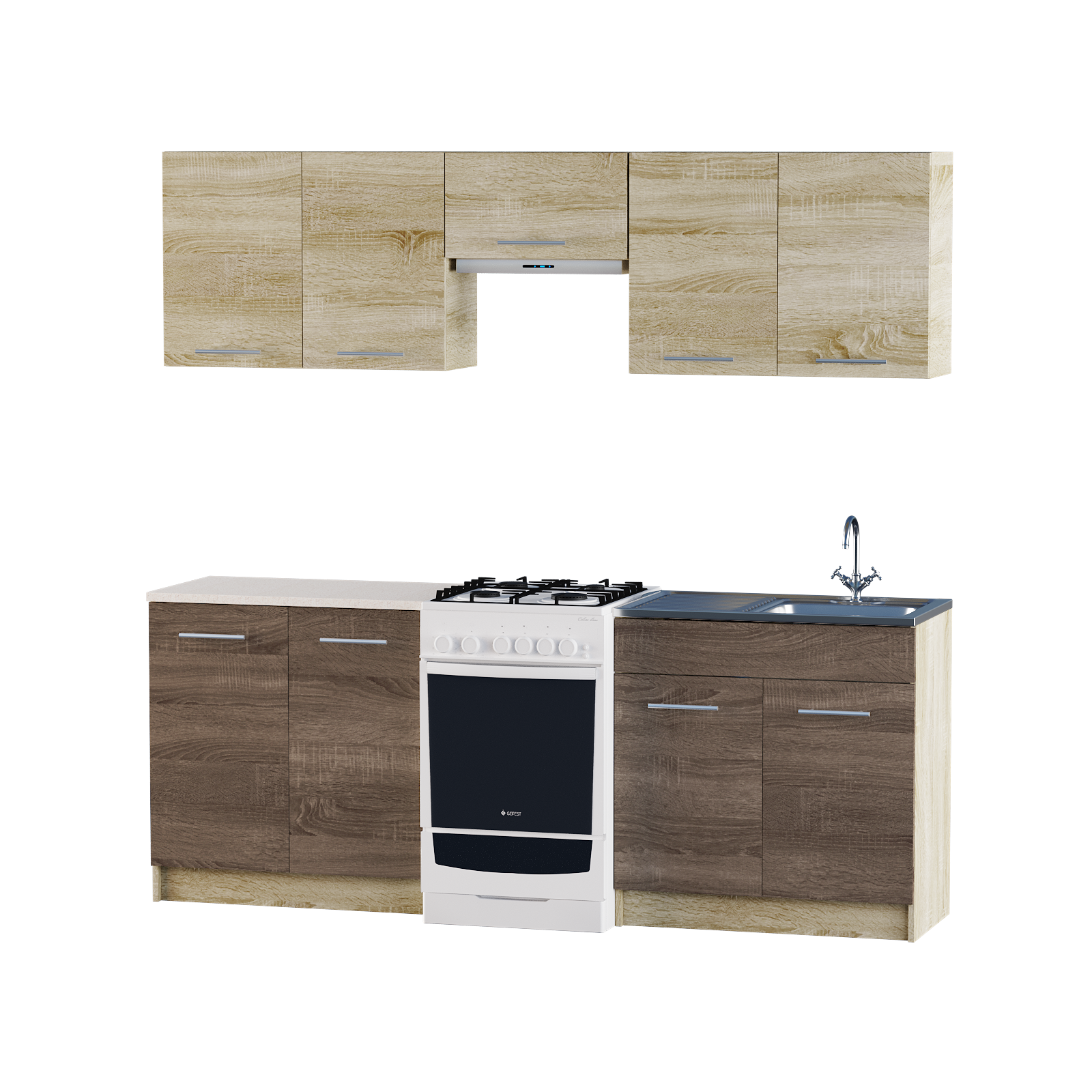 Кухня модульная Эко Omni Home набор 2.1 м Комби Дуб Сонома + Трюфель + столешница и мойка накладная с сифоном
Кухня модульная Эко Omni Home набор 2.1 м Комби Дуб Сонома + Трюфель + столешница и мойка накладная с сифоном