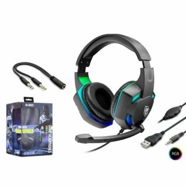 Игровые наушники Gaming Headset KR-GM301 RGB. Проводная игровая гарнитура с микрофоном и подсветкой
Игровые наушники Gaming Headset KR-GM301 RGB. Проводная игровая гарнитура с микрофоном и подсветкой