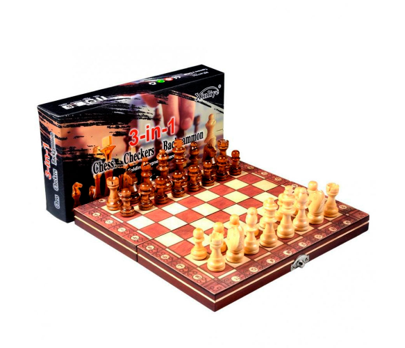 Игровой набор Chess Checkers Backgammon W7705 3 в 1 (шахматы, шашки, нарды), 440x440mm
Игровой набор Chess Checkers Backgammon W7705 3 в 1 (шахматы, шашки, нарды), 440x440mm
