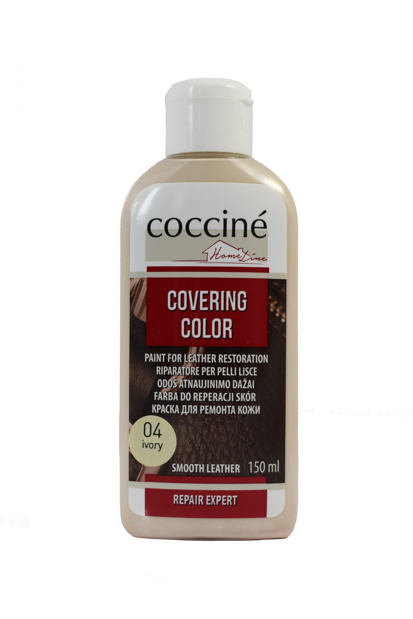Краска для восстановления кожи Coccine COVERING COLOR Айвори 150мл 558/411/150/04
Краска для восстановления кожи Coccine COVERING COLOR Айвори 150мл 558/411/150/04