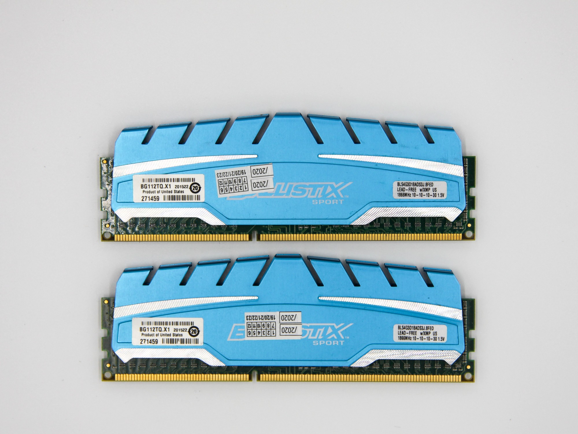 Оперативная память Crucial Ballistix Sport DIMM 8Gb (2*4Gb) DDR3-1866MHz PC3-14900 CL10 (BLS4G3D18ADS3J.8FED) Refurbished
Оперативная память Crucial Ballistix Sport DIMM 8Gb (2*4Gb) DDR3-1866MHz PC3-14900 CL10 (BLS4G3D18ADS3J.8FED) Refurbished