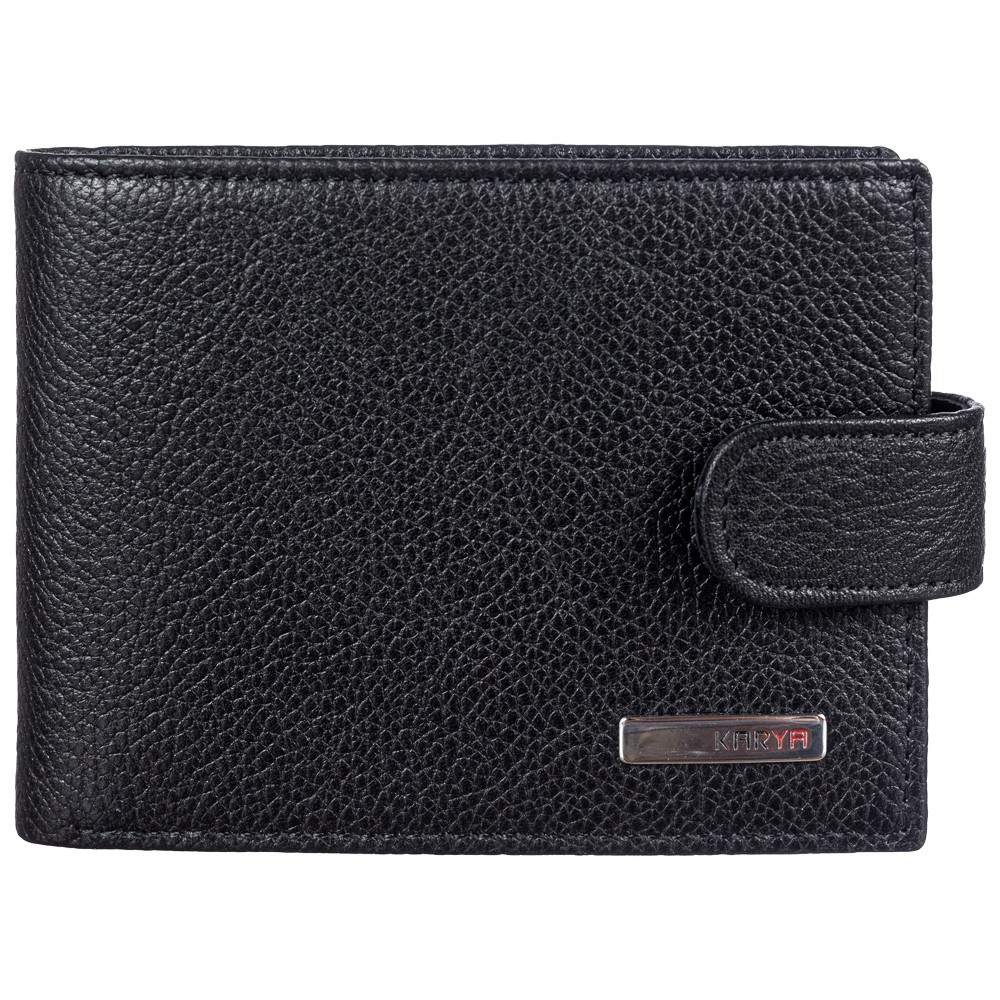 Портмоне кожаное KARYA 0964-45 черный флотар 
Портмоне кожаное KARYA 0964-45 черный флотар