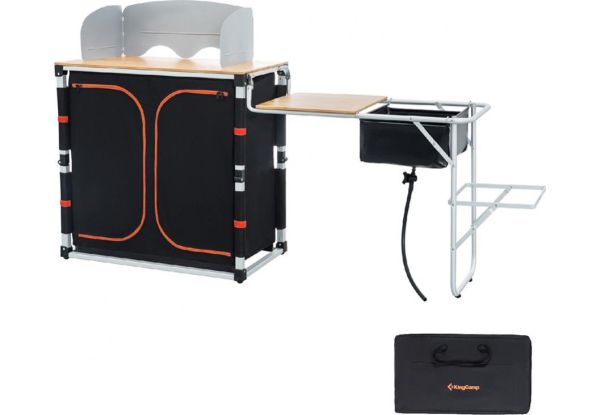 Складная туристическая кухня с мойкой KingCamp Multifunctional Bamboo Cooking Table black (KC3942)
Складная туристическая кухня с мойкой KingCamp Multifunctional Bamboo Cooking Table black (KC3942)