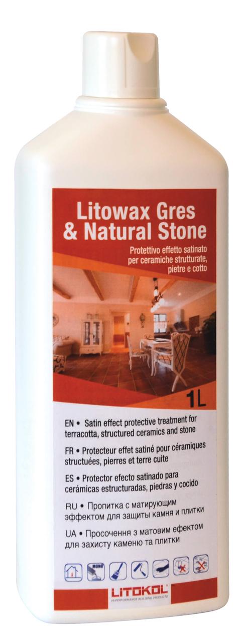 Защитная пропитка с матирующим эффектом для камня и плитки Litokol LITOWAX GRES & NATURAL STONE LTWGNS0121 1 л
Защитная пропитка с матирующим эффектом для камня и плитки Litokol LITOWAX GRES & NATURAL STONE LTWGNS0121 1 л