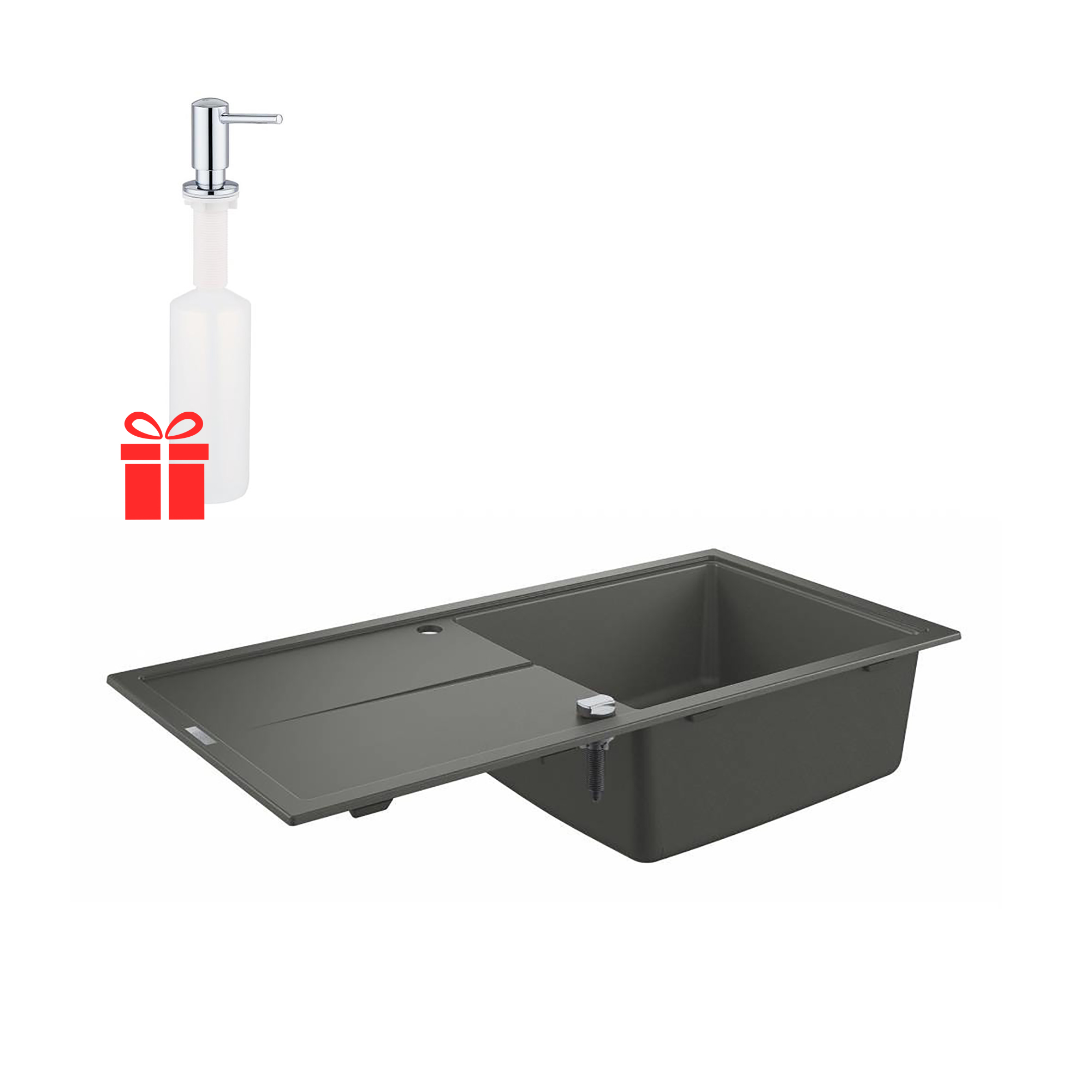 Набор Grohe мойка кухонная K400 31641AT0 + дозатор для моющего средства Contemporary 40536000
Набор Grohe мойка кухонная K400 31641AT0 + дозатор для моющего средства Contemporary 40536000