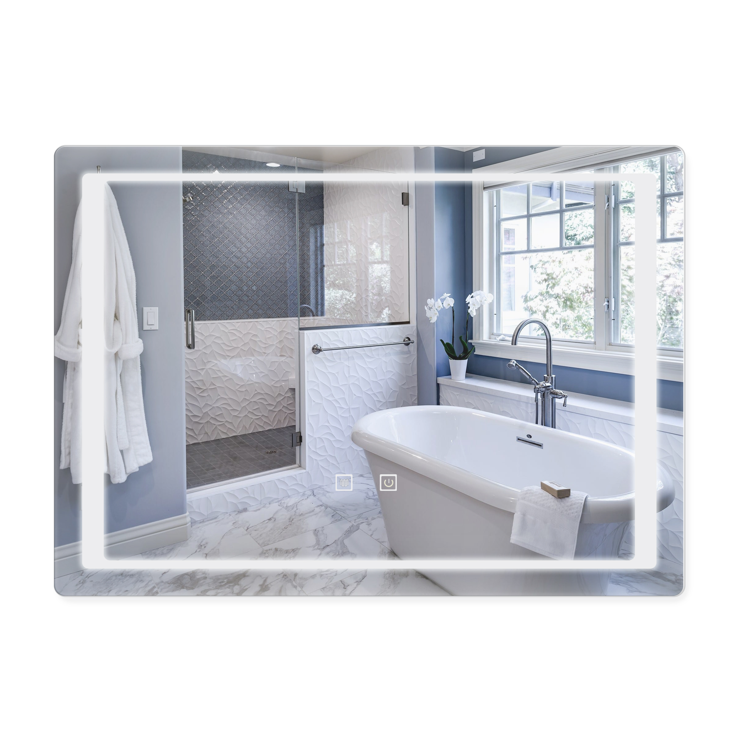 Зеркало Qtap Mideya 700х500 (DC-B902) с LED-подсветкой и антизапотеванием QT2078B902W
Зеркало Qtap Mideya 700х500 (DC-B902) с LED-подсветкой и антизапотеванием QT2078B902W