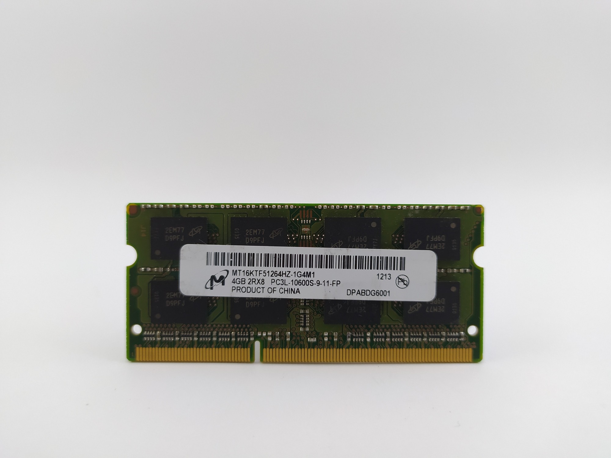 Оперативна пам ять для ноутбука SODIMM Micron DDR3L 4Gb 1333MHz PC3L