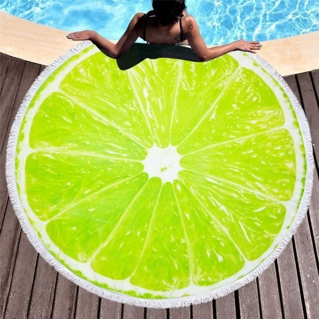 Пляжное круглое полотенце d=150 см из микрофибры, коврик-покрывало Beach Holiday подстилка, "Лайм" для отдыха, пляжа,пикника
Пляжное круглое полотенце d=150 см из микрофибры, коврик-покрывало Beach Holiday подстилка, "Лайм" для отдыха, пляжа,пикника