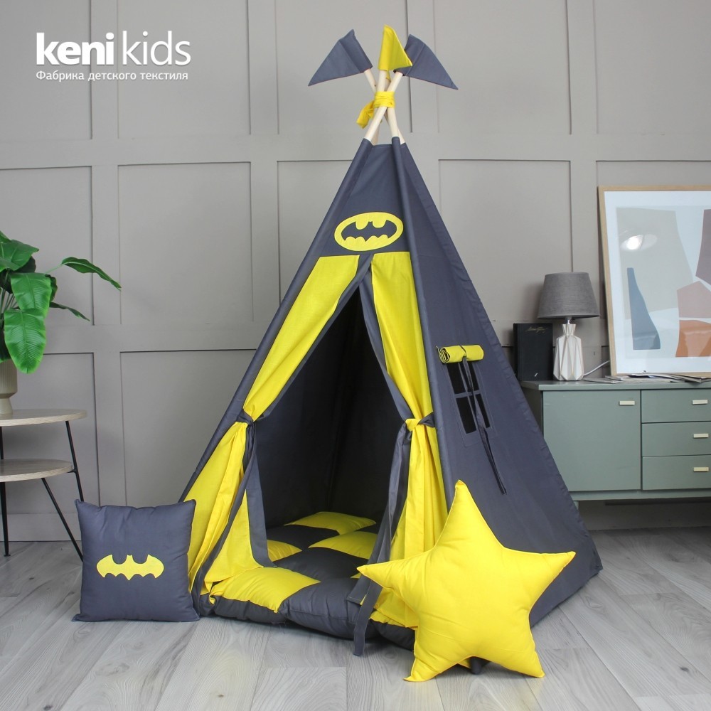 Палатка Вигвам VIGVAM ELIT «Бэтмен» 110х110х180 см Графитовая + Матрас 15 см и Подушки 2 шт
Палатка Вигвам VIGVAM ELIT «Бэтмен» 110х110х180 см Графитовая + Матрас 15 см и Подушки 2 шт