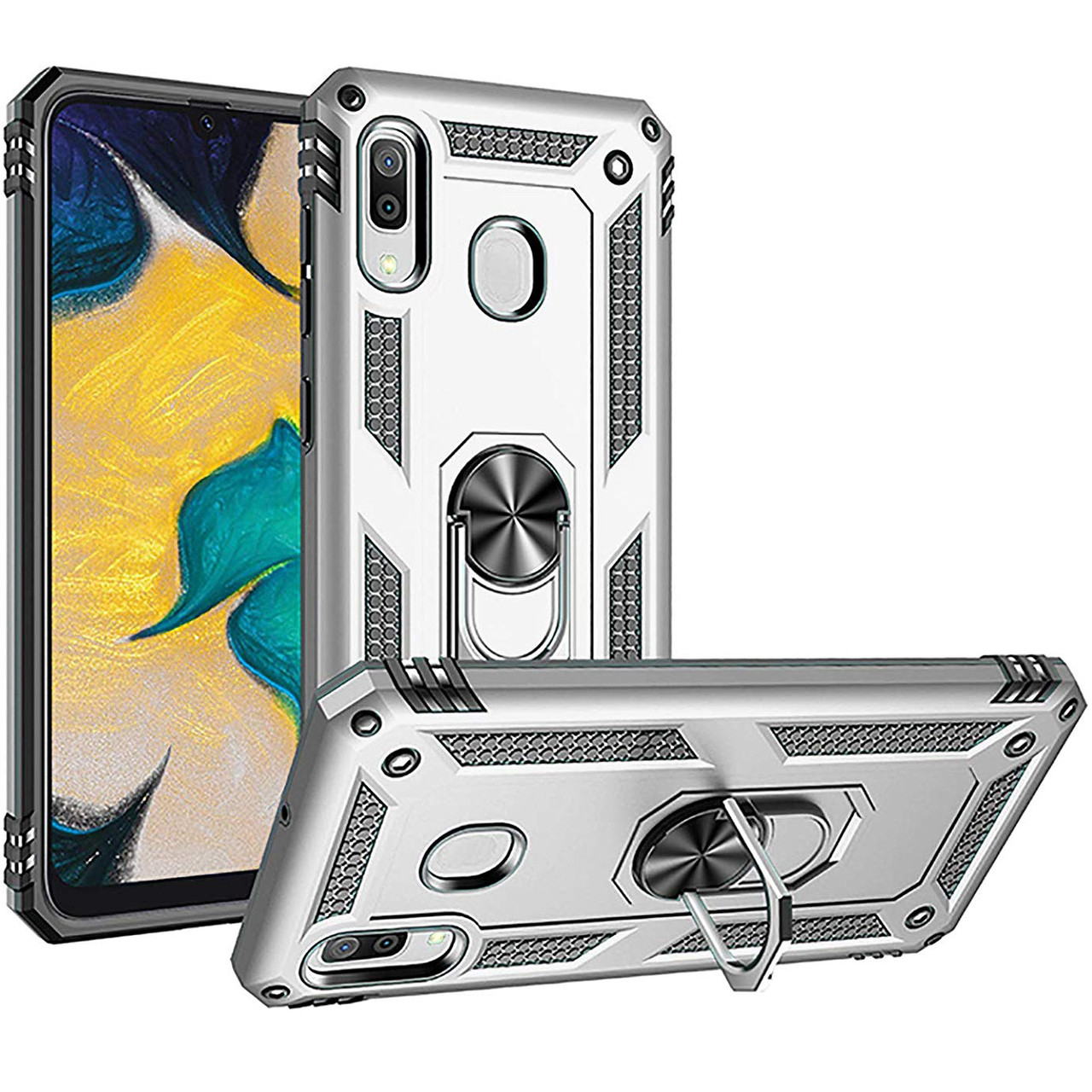 Ударопрочный чехол Serge Ring под магнитный держатель для Samsung Galaxy A20 / A30 Серебряный
Ударопрочный чехол Serge Ring под магнитный держатель для Samsung Galaxy A20 / A30 Серебряный