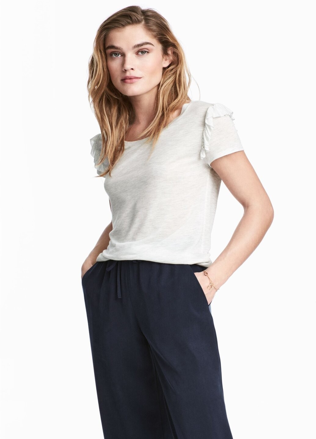 Футболка H&M с оборками светло-серая 13-0058, Футболка H&M с оборками XL светло-серая 13-0058
Футболка H&M с оборками светло-серая 13-0058, Футболка H&M с оборками XL светло-серая 13-0058