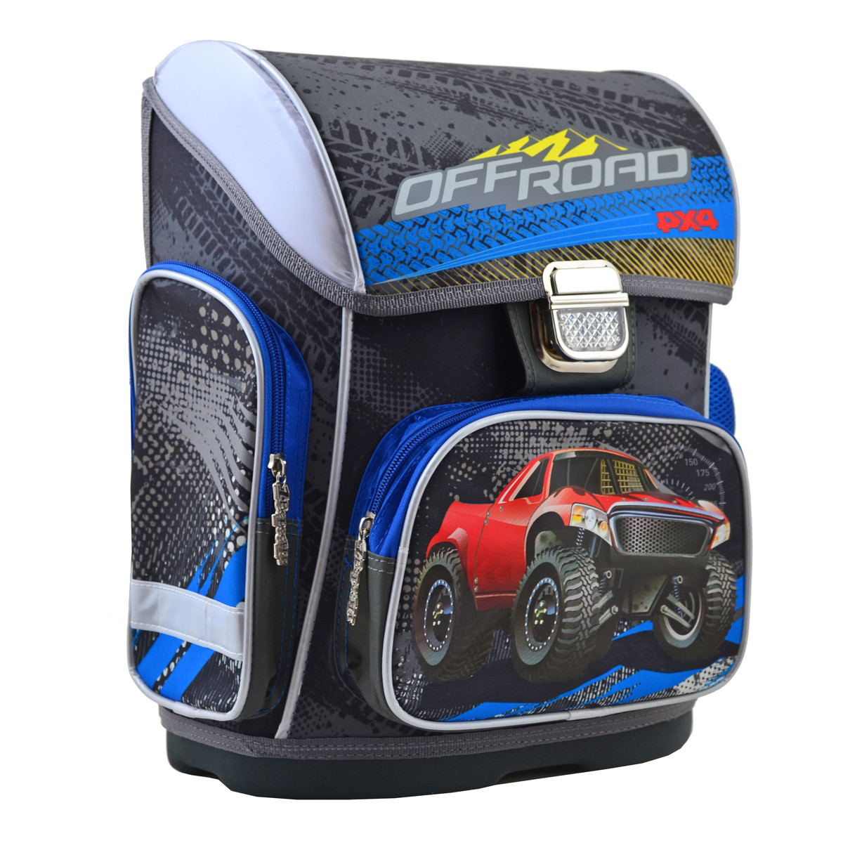 Рюкзак школьный каркасный для мальчика 1 Вересня H-26 "Off-Road" 19 л 40х30х16 см Серый с принтом
Рюкзак школьный каркасный для мальчика 1 Вересня H-26 "Off-Road" 19 л 40х30х16 см Серый с принтом
