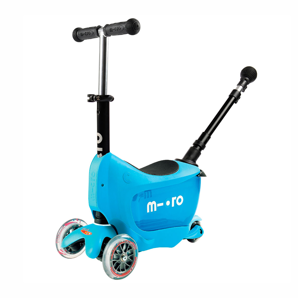 Самокат MICRO серии "Mini2go Deluxe Plus" - ГОЛУБОЙ (до 50 kg, до 20 kg с сидением, 3-х колесный) MMD034
Самокат MICRO серии "Mini2go Deluxe Plus" - ГОЛУБОЙ (до 50 kg, до 20 kg с сидением, 3-х колесный) MMD034