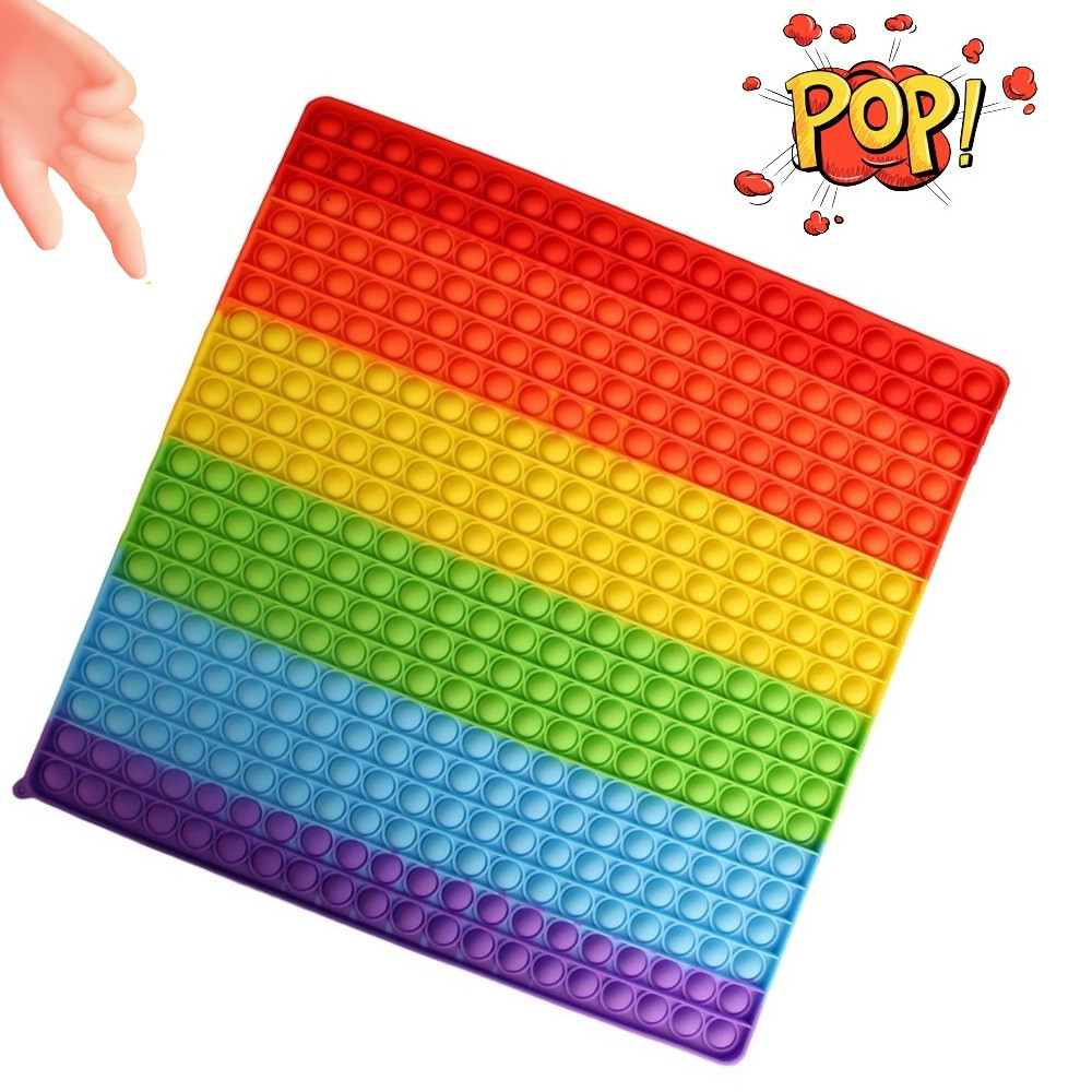 Игрушка-антистресс Pop It FG Bubble Fidget Квадрат-супер гигант 400 пупырок из силикона Разноцветный 40 х 40 х 2 см
Игрушка-антистресс Pop It FG Bubble Fidget Квадрат-супер гигант 400 пупырок из силикона Разноцветный 40 х 40 х 2 см