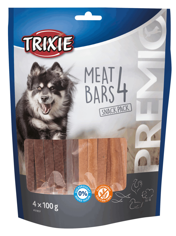 Лакомство для собак PREMIO 4 Meat Bars Trixie курица, утка, баранина и лосось 100гр (TX-31853)
Лакомство для собак PREMIO 4 Meat Bars Trixie курица, утка, баранина и лосось 100гр (TX-31853)