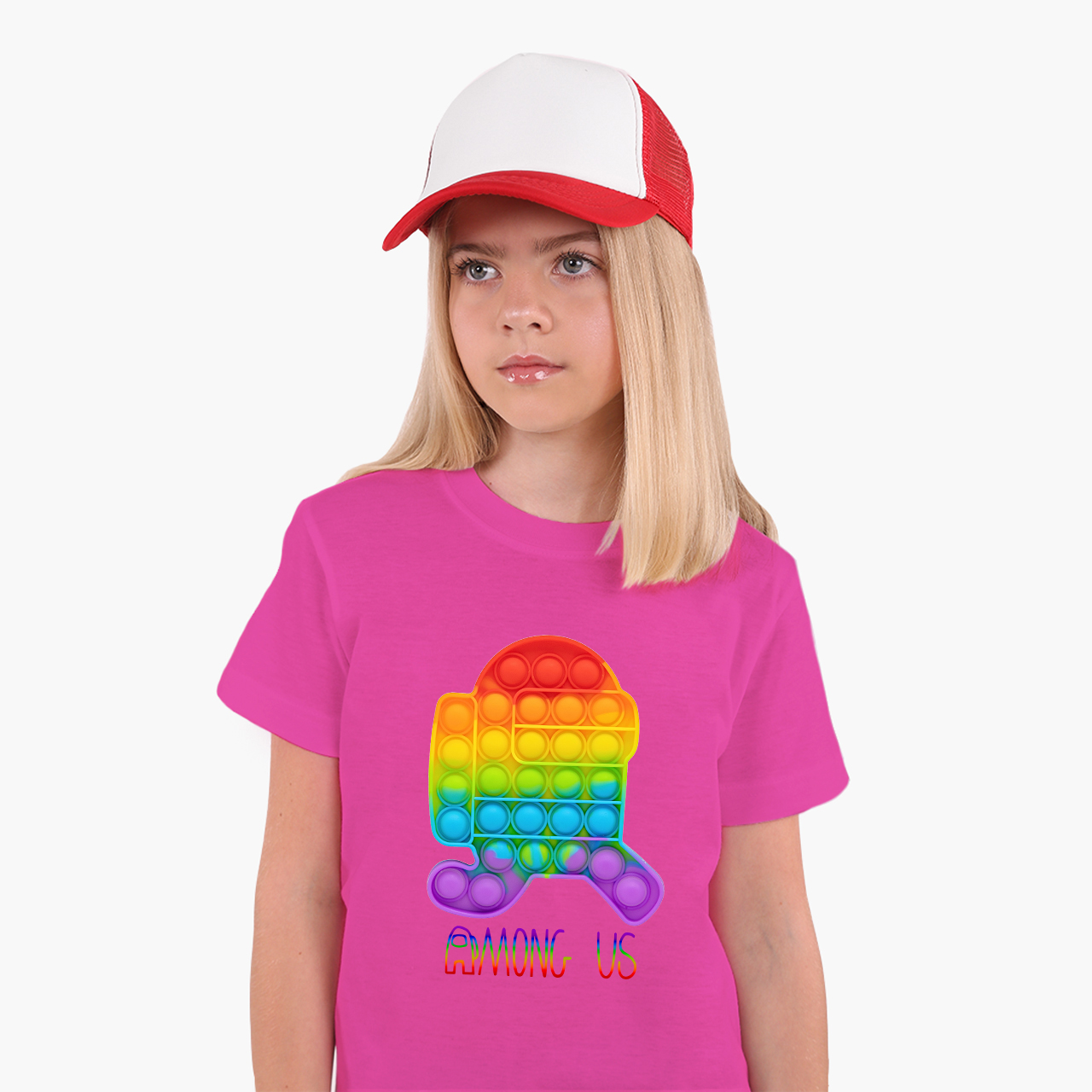 Детская футболка для девочек Амонг Ас Поп Ит (Amons Us Pop It Bubble Dimbl) (25186-W3280-71) 158-164 см Хлопок Темно-розовый
Детская футболка для девочек Амонг Ас Поп Ит (Amons Us Pop It Bubble Dimbl) (25186-W3280-71) 158-164 см Хлопок Темно-розовый