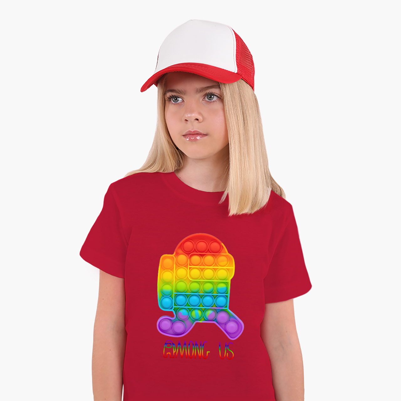 Детская футболка для девочек Амонг Ас Поп Ит (Amons Us Pop It Bubble Dimbl) (25186-W3280-4) 134-140 см Хлопок Красный
Детская футболка для девочек Амонг Ас Поп Ит (Amons Us Pop It Bubble Dimbl) (25186-W3280-4) 134-140 см Хлопок Красный
