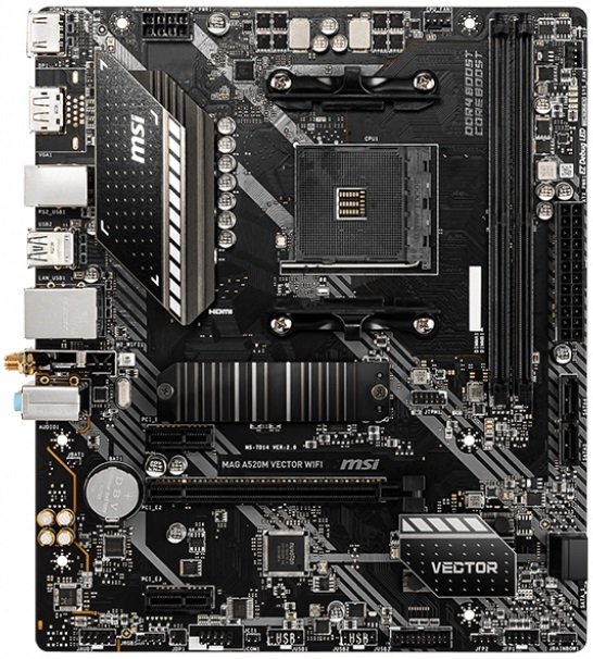 Материнcкая плата MSI MAG_A520M_VECTOR_WIFI sAM4 A520 2xDDR4 HDMI-DP Wi-Fi!!!BT mATX (JN63MAG_A520M_VECTOR_WIFI)
Материнcкая плата MSI MAG_A520M_VECTOR_WIFI sAM4 A520 2xDDR4 HDMI-DP Wi-Fi!!!BT mATX (JN63MAG_A520M_VECTOR_WIFI)