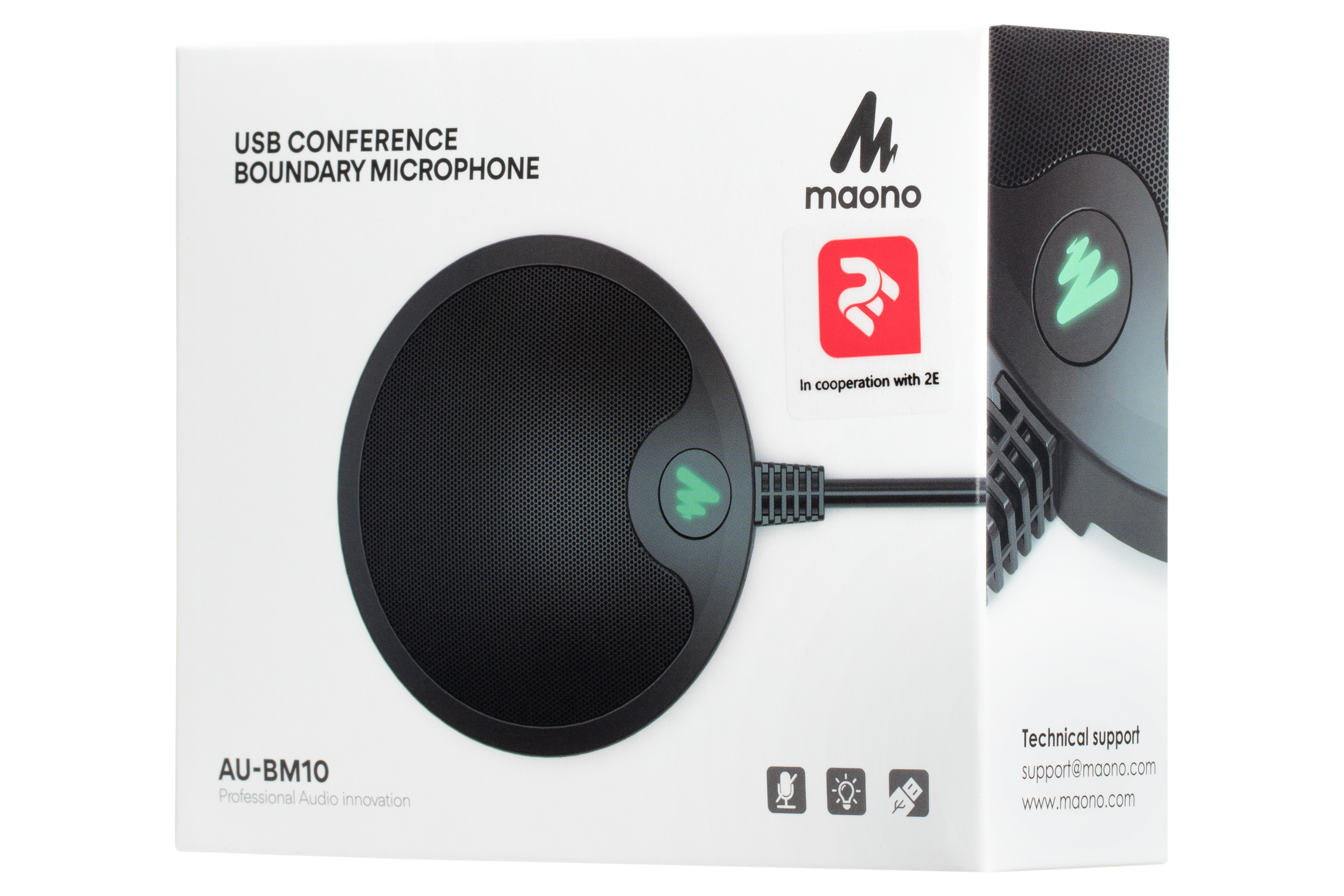Микрофон для конференций (граничного слоя) Maono by 2Е AU-BM10 USB (JN632E-MB010)
Микрофон для конференций (граничного слоя) Maono by 2Е AU-BM10 USB (JN632E-MB010)