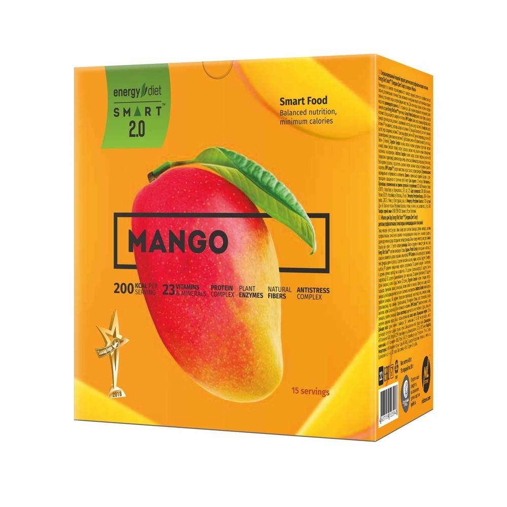 Коктейль Энерджи Диет Energy Diet Smart Манго Сбалансированное питание 15 саше по 30 г
Коктейль Энерджи Диет Energy Diet Smart Манго Сбалансированное питание 15 саше по 30 г