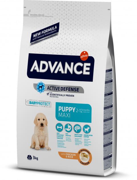 Сухой корм для собак Advance Dog Maxi Puppy 3 кг. для щенков собак крупных пород с курицей и рисом
Сухой корм для собак Advance Dog Maxi Puppy 3 кг. для щенков собак крупных пород с курицей и рисом