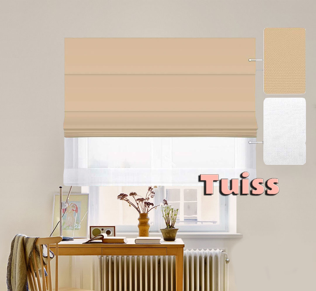 Двойная римская штора День-Ночь ТВИН Classic InHt Джуси Велюр 96 Бежевый + Тюль Лён Белоснежный 190х170 см
Двойная римская штора День-Ночь ТВИН Classic InHt Джуси Велюр 96 Бежевый + Тюль Лён Белоснежный 190х170 см