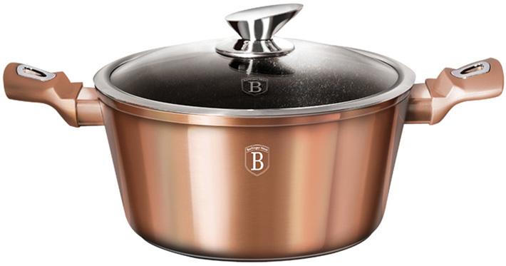 Кастрюля Berlinger Haus Rose Gold 6.1л с крышкой, индукционная с антипригарным покрытием
Кастрюля Berlinger Haus Rose Gold 6.1л с крышкой, индукционная с антипригарным покрытием