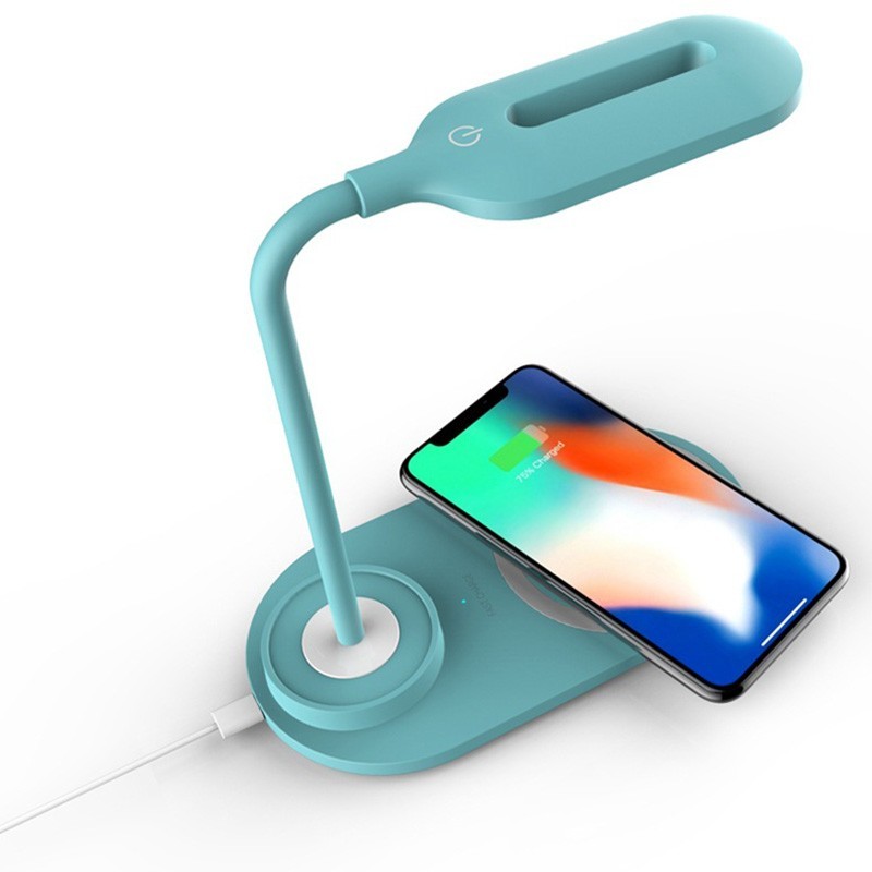 Беспроводная зарядка со светодиодной лампой HT-12 Wireless Charger with LED Desk Lamp (Light Blue)
Беспроводная зарядка со светодиодной лампой HT-12 Wireless Charger with LED Desk Lamp (Light Blue)