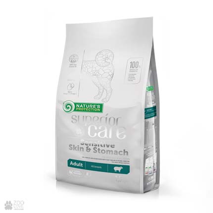 Корм для собак с чувствительной кожей и желудком Nature's Protection Superior Care Sensitive Skin & Stomach All Breeds 1,5 кг
Корм для собак с чувствительной кожей и желудком Nature's Protection Superior Care Sensitive Skin & Stomach All Breeds 1,5 кг