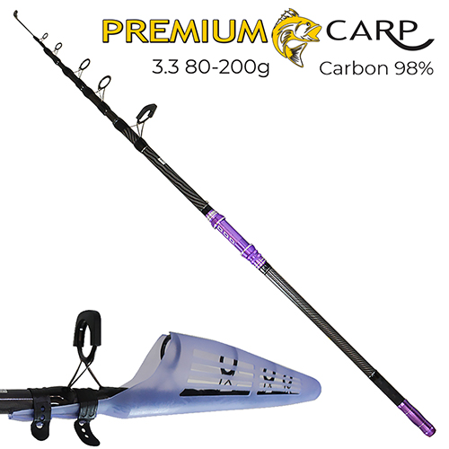 Спиннинг карповый телекарп Sams Fish Premium Carp SF24124 80-200г 3.3 м
Спиннинг карповый телекарп Sams Fish Premium Carp SF24124 80-200г 3.3 м