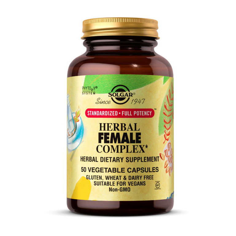 Травяной комплекс для женщин Солгар / Solgar Herbal Female Complex (50 veg caps)
Травяной комплекс для женщин Солгар / Solgar Herbal Female Complex (50 veg caps)