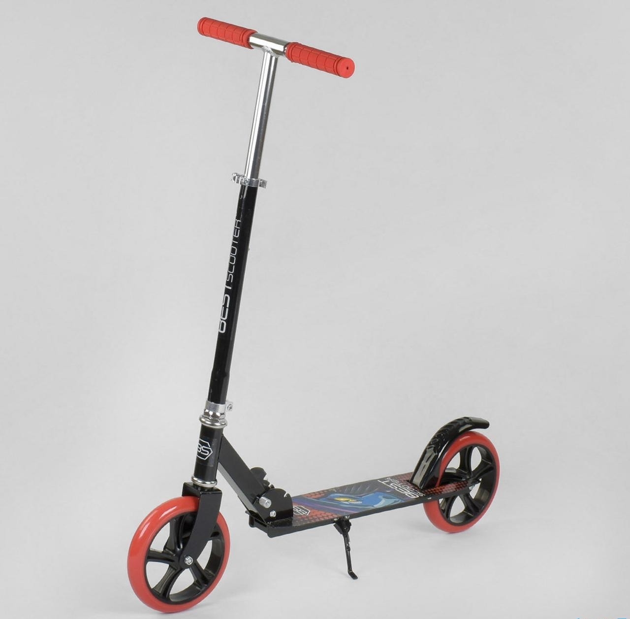Самокат двухколесный Best Scooter колеса PU, d 20см, грипсы резиновые черно красный
Самокат двухколесный Best Scooter колеса PU, d 20см, грипсы резиновые черно красный
