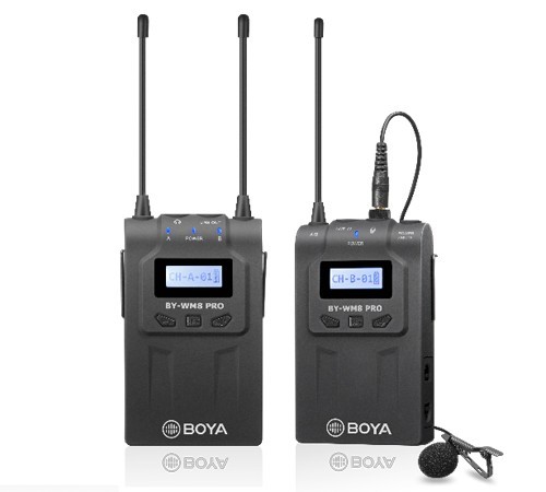 Микрофонная радио система для зеркальных и беззеркальных камер Boya BY-WM8 Pro-K1
Микрофонная радио система для зеркальных и беззеркальных камер Boya BY-WM8 Pro-K1