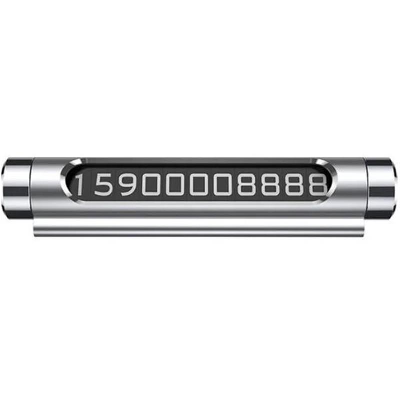 Парковочная карта Baseus Metal Temporary Parking Number Plate для 2 номеров телефонов Silver (ACNUM-C0S)
Парковочная карта Baseus Metal Temporary Parking Number Plate для 2 номеров телефонов Silver (ACNUM-C0S)