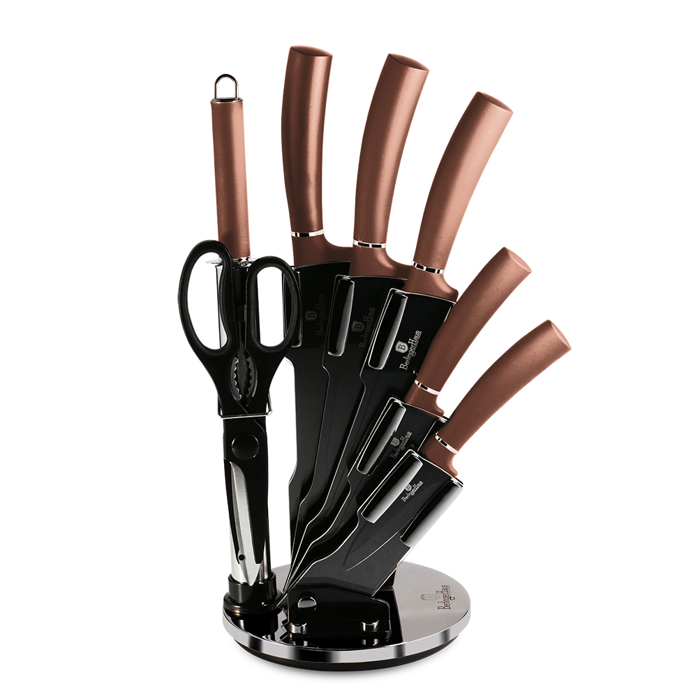 Набор ножей на подставке 8 предметов Berlinger Haus Metallic Line Rose Gold Edition BH-2561
Набор ножей на подставке 8 предметов Berlinger Haus Metallic Line Rose Gold Edition BH-2561
