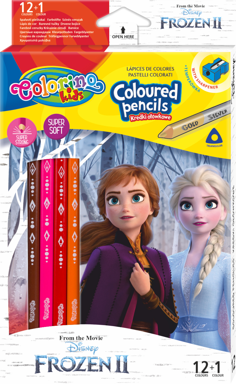 Карандаши цветные Colorino Frozen + точилка 13 цветов 12 шт (91000PTR) (590762019100)
Карандаши цветные Colorino Frozen + точилка 13 цветов 12 шт (91000PTR) (590762019100)