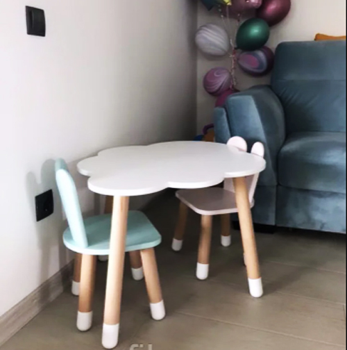 Детский стол Облако и 2 стула KidsBunkBed Зайка цвет белый мятный розовый
Детский стол Облако и 2 стула KidsBunkBed Зайка цвет белый мятный розовый
