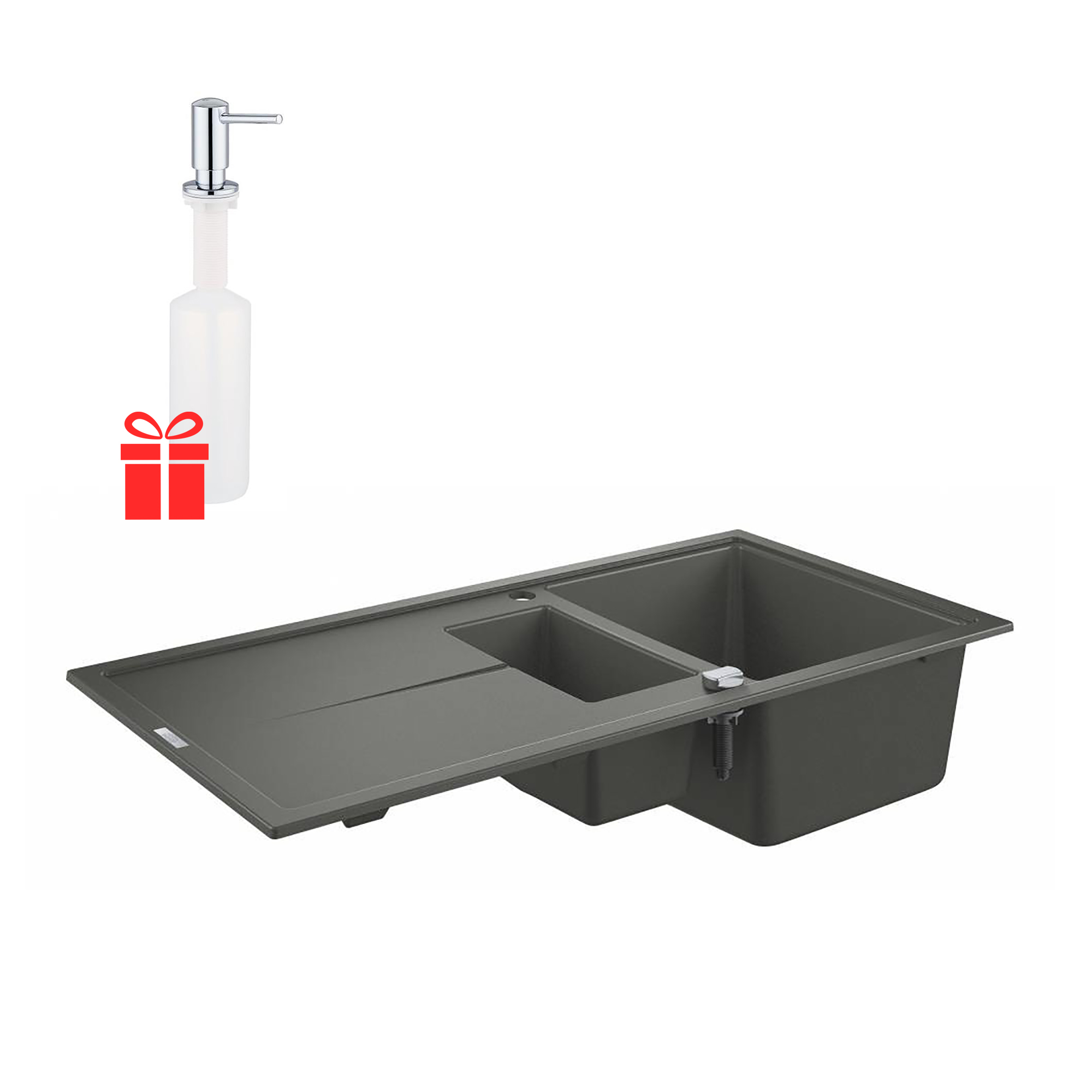 Набор Grohe мойка кухонная K400 31642AT0 + дозатор для моющего средства Contemporary 40536000 (ST702234)
Набор Grohe мойка кухонная K400 31642AT0 + дозатор для моющего средства Contemporary 40536000 (ST702234)