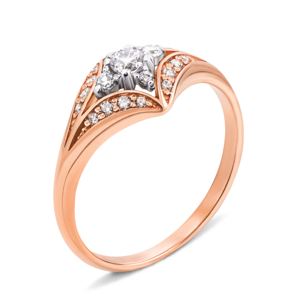 Золотое кольцо в комбинированном цвете с фианитами 000124476 18 размера
Золотое кольцо в комбинированном цвете с фианитами 000124476 18 размера