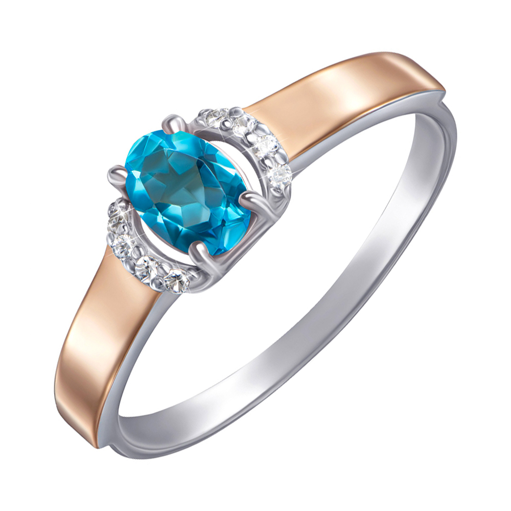 Серебряное кольцо с золотыми накладками, кварцем под топаз Swiss Blue и фианитами 000134976 18 размера
Серебряное кольцо с золотыми накладками, кварцем под топаз Swiss Blue и фианитами 000134976 18 размера