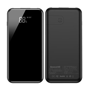 Внешний аккумулятор Baseus Wireless 8000 mAh с беспроводной зарядкой (Power Bank Qi) 8000 mAh 2USB 2A, black
Внешний аккумулятор Baseus Wireless 8000 mAh с беспроводной зарядкой (Power Bank Qi) 8000 mAh 2USB 2A, black
